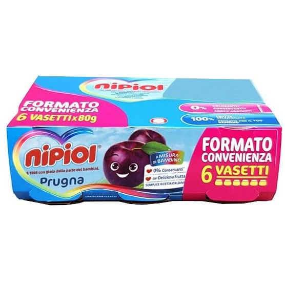 Nipiol Omogeneizzato Prugna 6 X 80 G