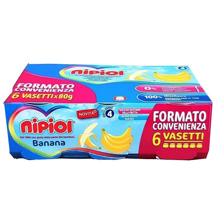 Nipiol Omogeneizzato Banana 6 X 80 G