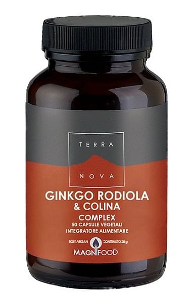 Terranova Ginkgo/Rodiola/Colina Complex 50 Capsule