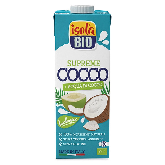 Isola Bio Bevanda Latte Di Cocco E Acqua Di Cocco Supreme 1 Litro