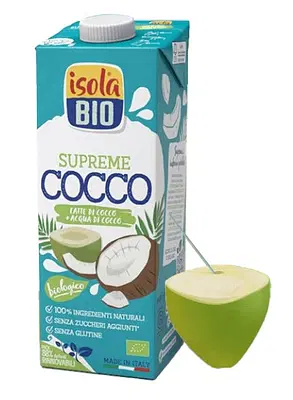 ISOLA BIO BEVANDA LATTE DI COCCO E ACQUA DI COCCO SUPREME 1 LITRO ISOLA BIO BEVANDA LATTE DI COCCO E ACQUA DI COCCO SUPREME 1 LITRO