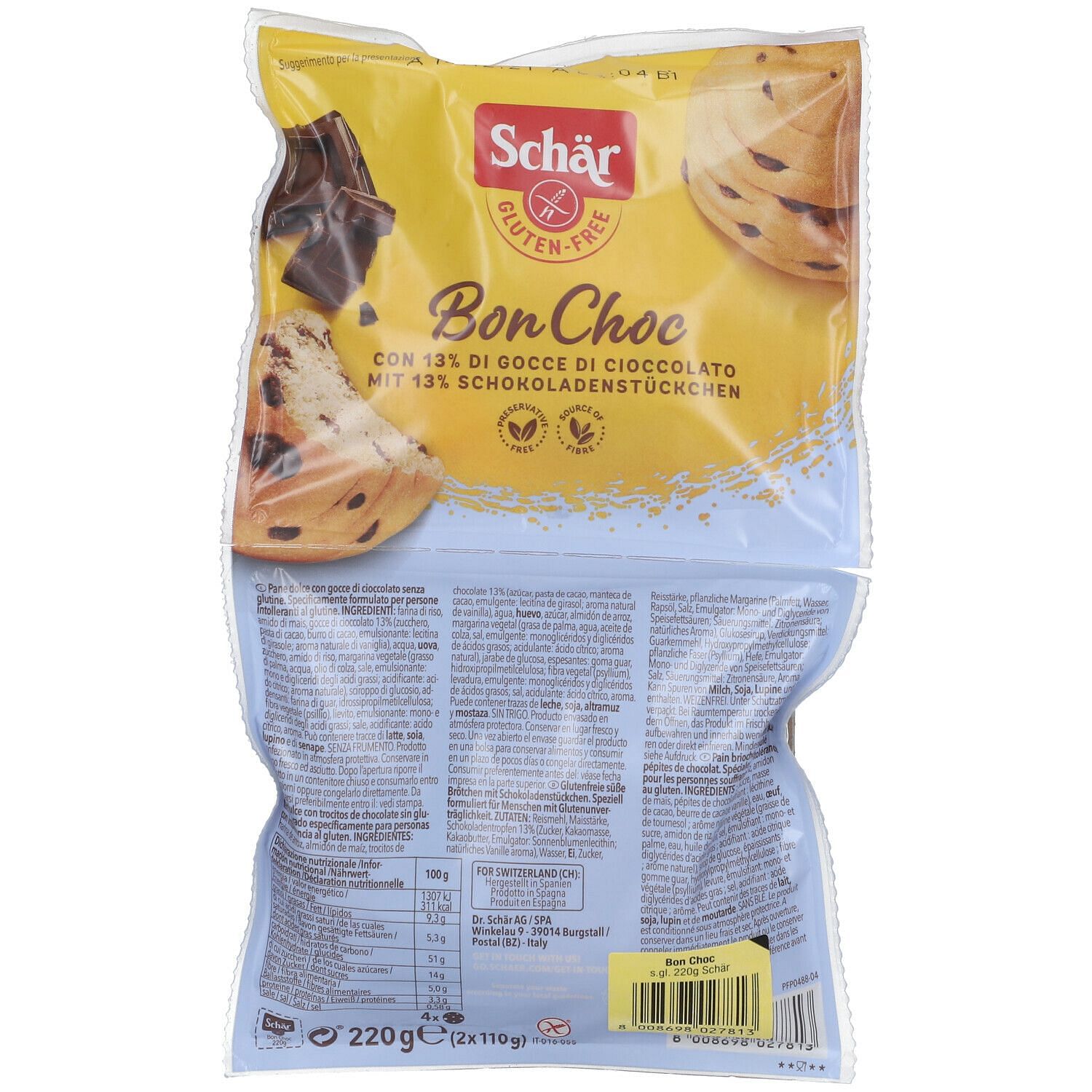 Schar Bon Choc 4 X 55 G