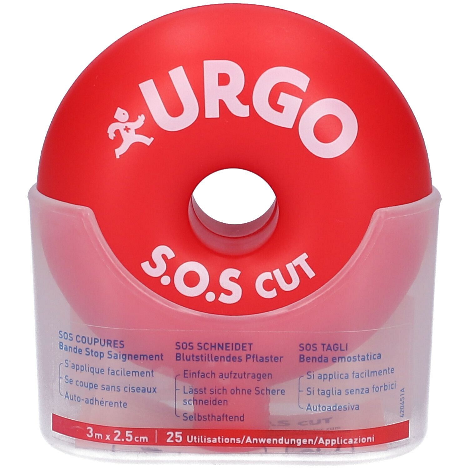 Benda Urgo Sos Cut 3 X2,5 Cm