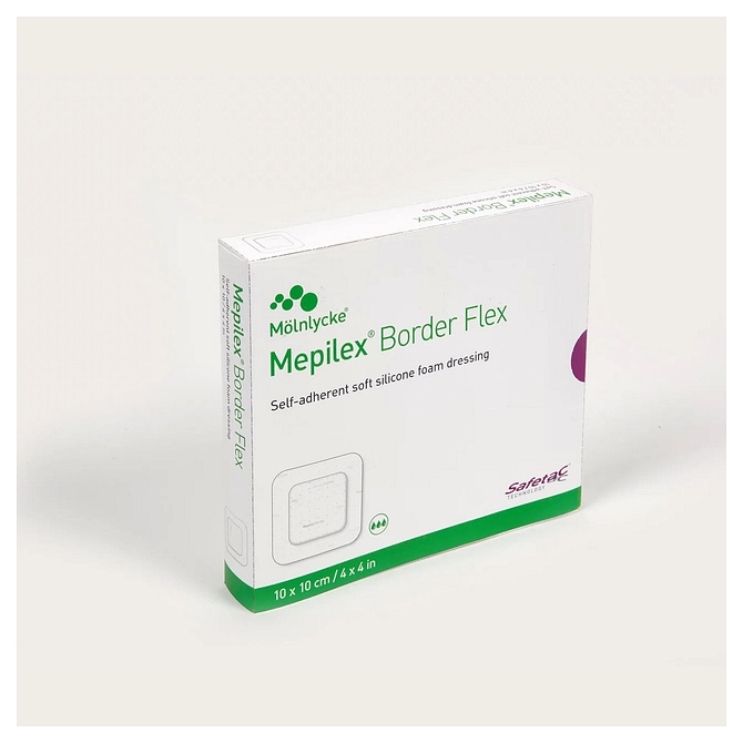Medicazione In Schiuma Di Poliuretano Mepilex Border Flex 10 X10 Cm 5 Pezzi