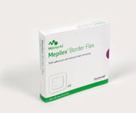 MEDICAZIONE IN SCHIUMA DI POLIURETANO MEPILEX BORDER FLEX 10X10 CM 5 PEZZI