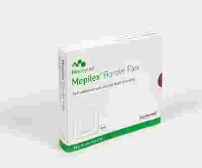 MEDICAZIONE IN SCHIUMA DI POLIURETANO MEPILEX BORDER FLEX 10X10 CM 5 PEZZI