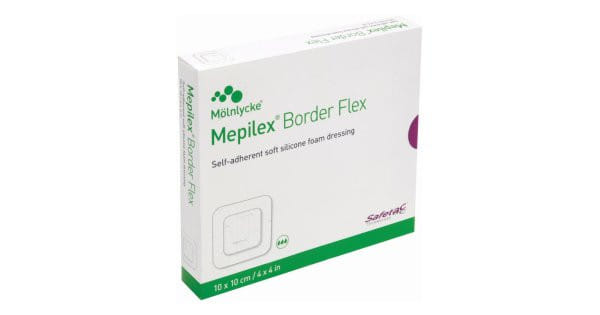 MEDICAZIONE IN SCHIUMA DI POLIURETANO MEPILEX BORDER FLEX 12,5X12,5 CM 5 PEZZI