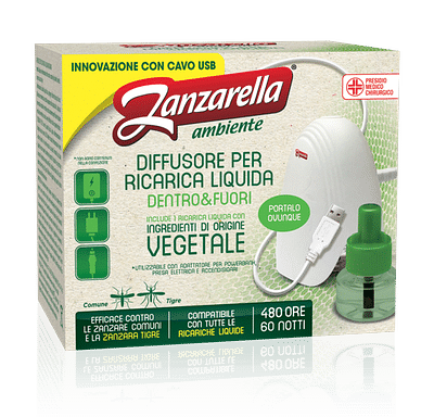 ZANZARELLA DIFFUSORE PER RICARICA LIQUIDA DENTRO&FUORI