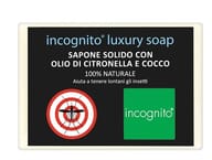 INCOGNITO LUXURY SOAP SAPONE SOLIDO CON OLIO DI CITRONELLA E COCCO 100 G