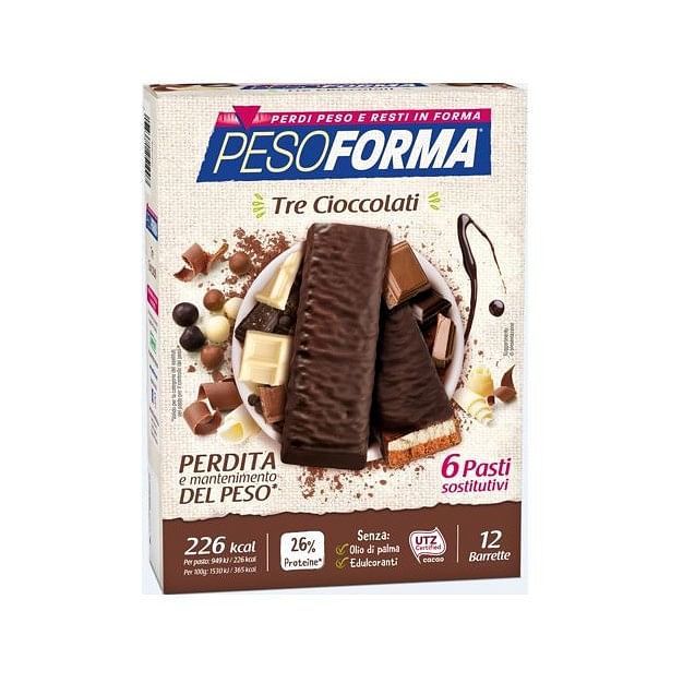 Pesoforma Barr 3 Cioccolati 372 G