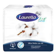 ASSORBENTE LAURELLA PER DONNA IN COTONE ULTRA ALI NOTTE 10 PEZZI