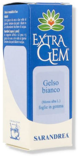 EXTRAGEM GELSO BIANCO FOGLIE IN GEMMA GOCCE 20 ML