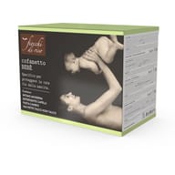 FIOCCHI DI RISO COFANETTO BEBE' PASTA CAMBIO 15 ML + DETERGENTE CORPO E CAPELLI TALCO 50 ML + DETERGENTE INTIMO MIODERM 50 ML + 20 SALVIETTE TALCO NON TALCO + POCHETTE