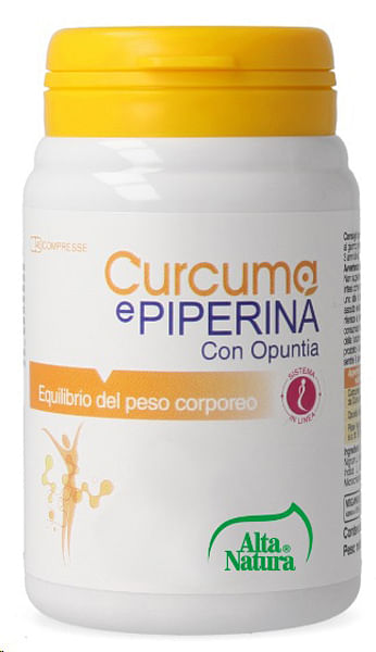 Curcuma E Piperina Con Opuntia 45 Compresse 900 Mg