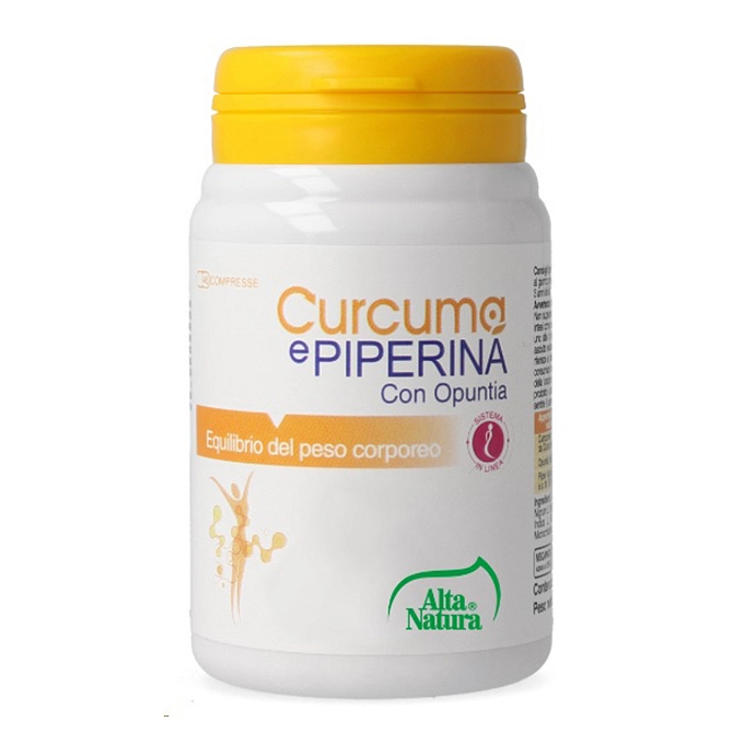 Curcuma E Piperina Con Opuntia 45 Compresse 900 Mg