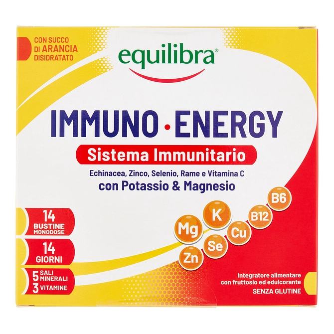 Immuno Energy Sistema Immunitario Potassio & Magnesio 14 Bustine Monodose