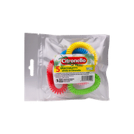 CITRONELLA BRACCIALE PROTETTIVO ZANZARA 5 PEZZI