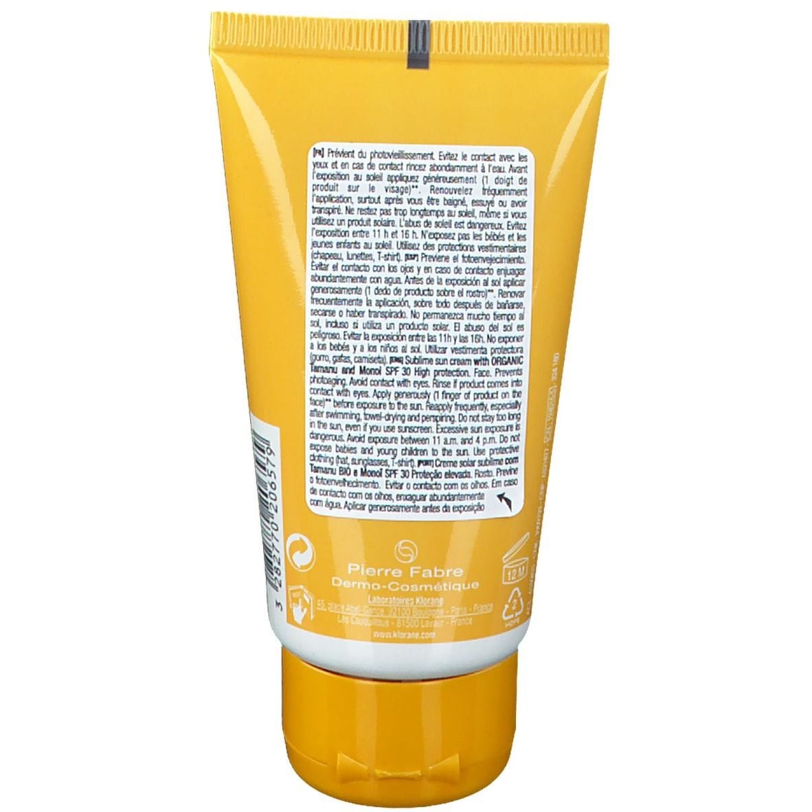 KLORANE CREMA SOLARE SUBLIME SPF 30 VISO 50ML