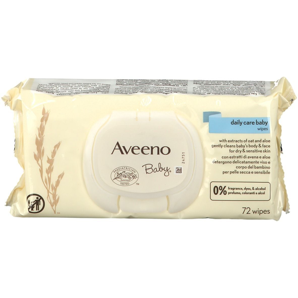 AVEENO BABY SALVIETTINE 72 PEZZI