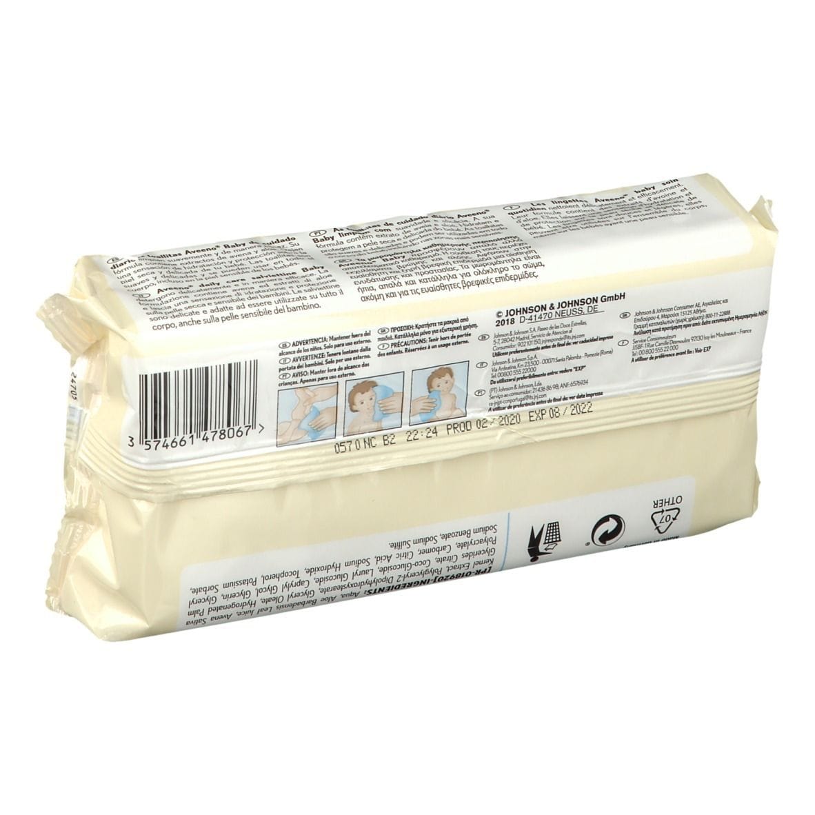 AVEENO BABY SALVIETTINE 72 PEZZI