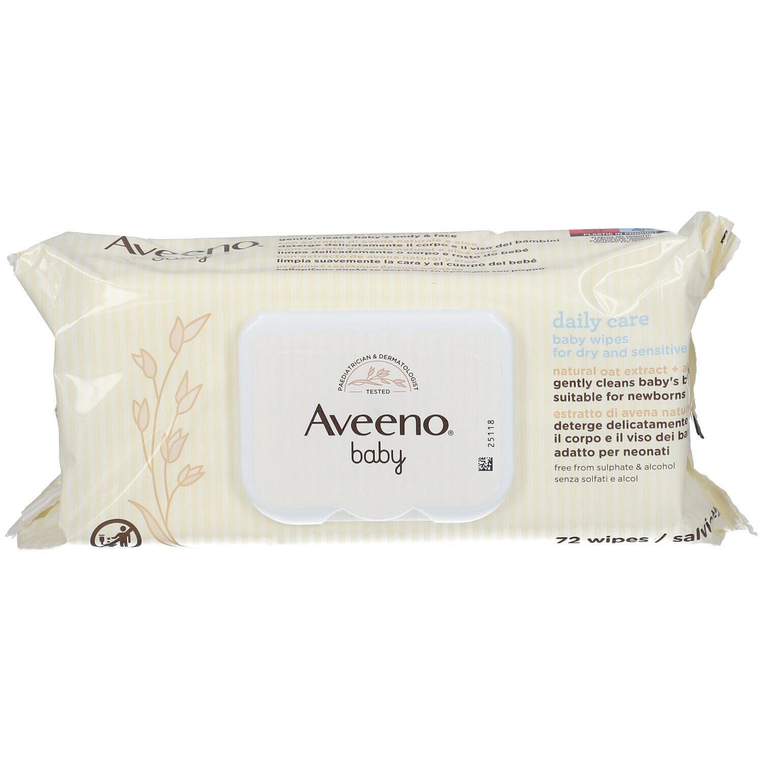 Aveeno Baby Salviettine 72 Pezzi