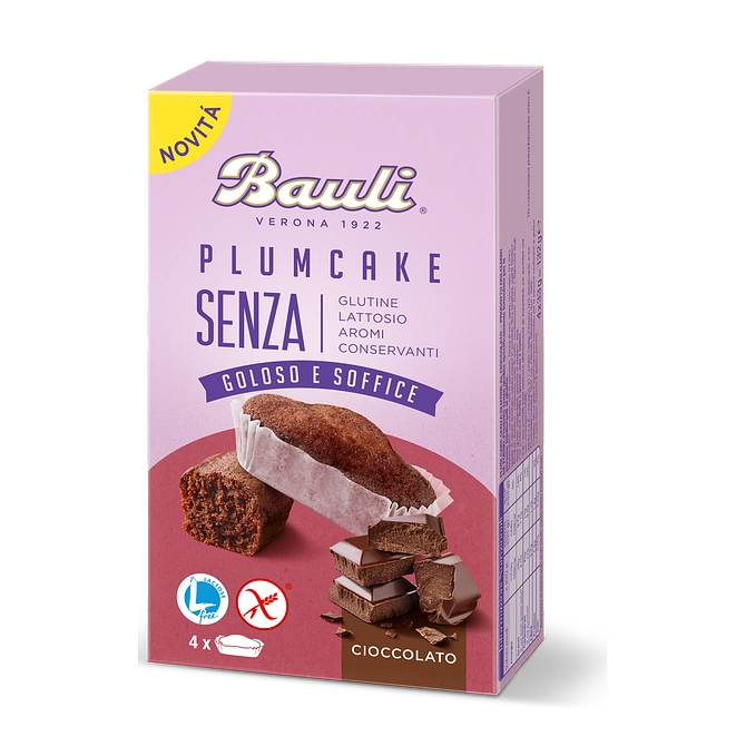 Bauli Plumcake Senza Al Cioccolato 4 Pezzi X 33 G