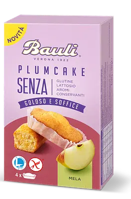BAULI FREE PLUMCAKE MELA 4 PEZZI DA 33 G BAULI FREE PLUMCAKE MELA 4 PEZZI DA 33 G