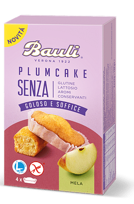 BAULI PLUMCAKE SENZA ALLA MELA 4 PEZZI X 33 G