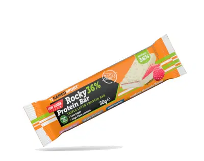 ROCKY 36% PROTEIN BAR RASPBERRY CHEESECAKE BARRETTA 50 G ROCKY 36% PROTEIN BAR RASPBERRY CHEESECAKE BARRETTA 50 G