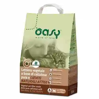 OASY LETTIERA VEGETALE CELLULOSA E LIEVITI NATURALI DA 6 LITRI