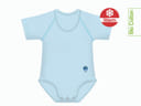 BODY 0-36M BIO COTTON SUMMER AZZURRO