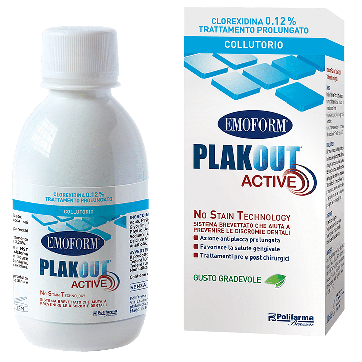 Emoform Plakout Active 0,12 + Dentifricio Vendita