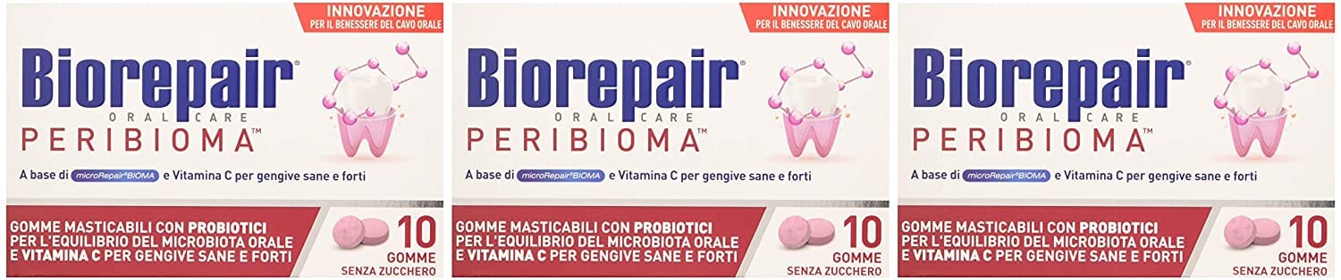 BIOREPAIR PERIBIOMA GOMME MASTICABILI 10 COMPRESSE DA 1,2 G