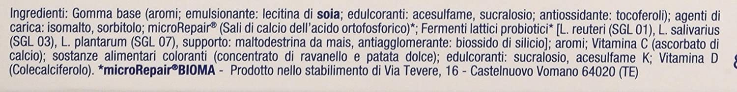BIOREPAIR PERIBIOMA GOMME MASTICABILI 10 COMPRESSE DA 1,2 G