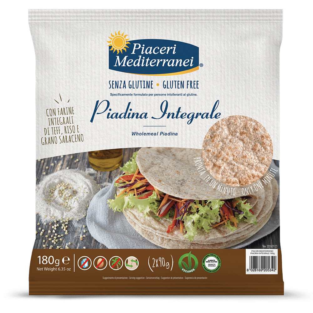 Piaceri Medit Piadina Integrale 180 G