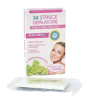 SATINEX STRISCE DEPILATORIE VISO 24 PEZZI SATINEX STRISCE DEPILATORIE VISO 24 PEZZI