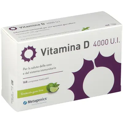 VITAMINA D 4000UI 168 COMPRESSE MASTICABILI VITAMINA D 4000UI 168 COMPRESSE MASTICABILI