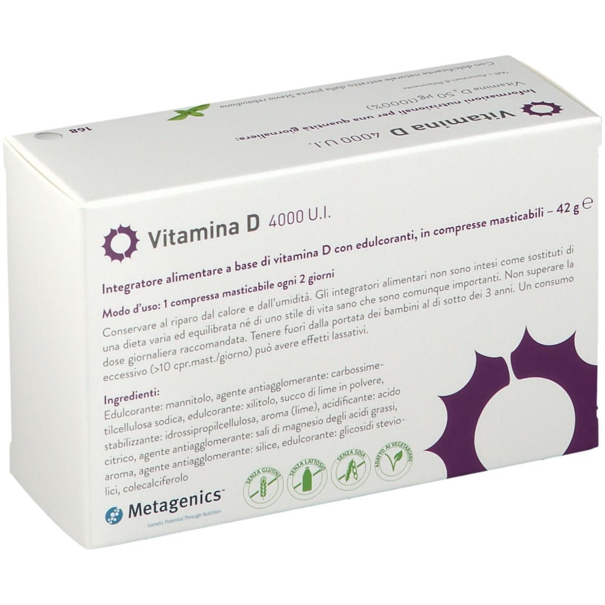 VITAMINA D 4000UI 168 COMPRESSE MASTICABILI