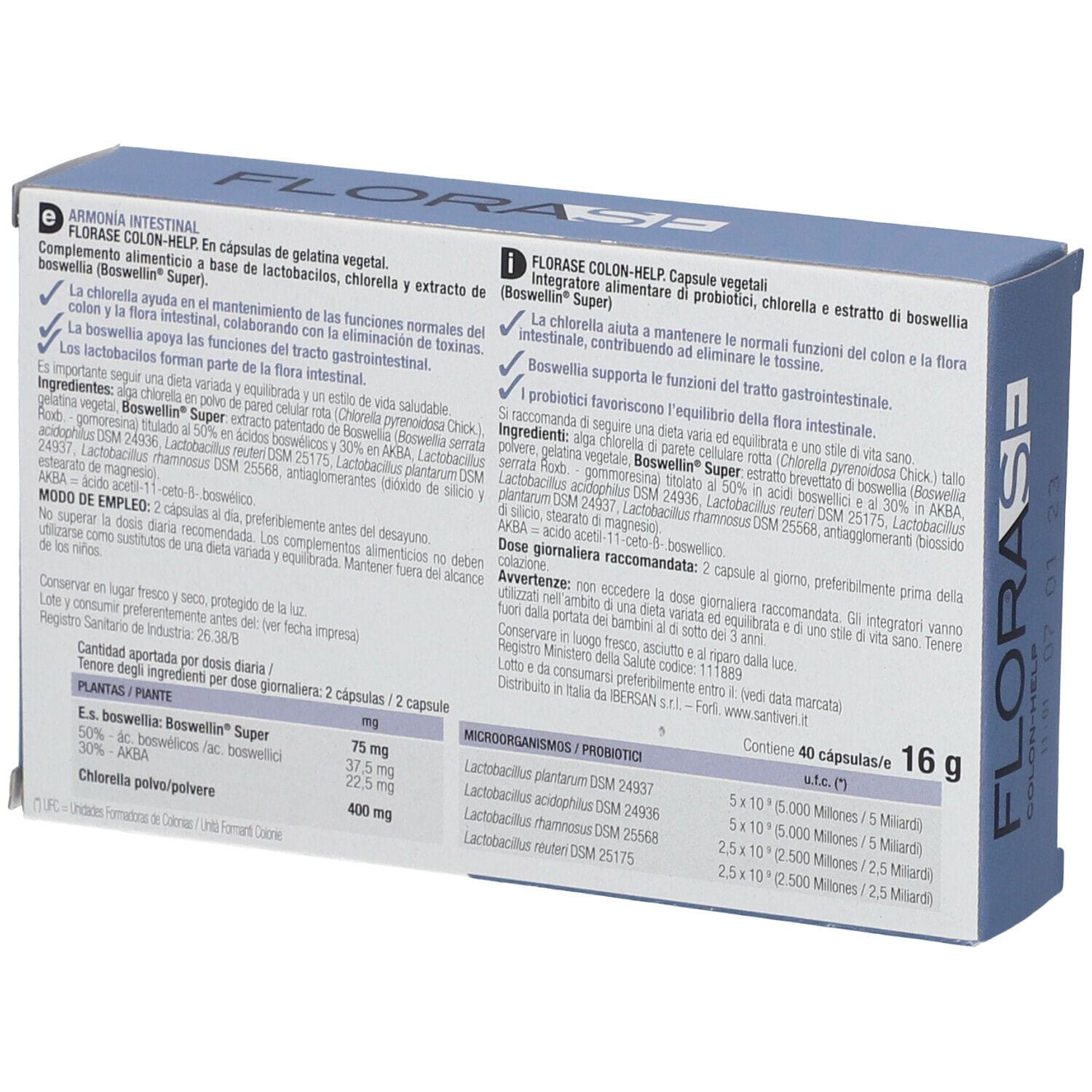 FLORASE COLON HELP 40 CAPSULE