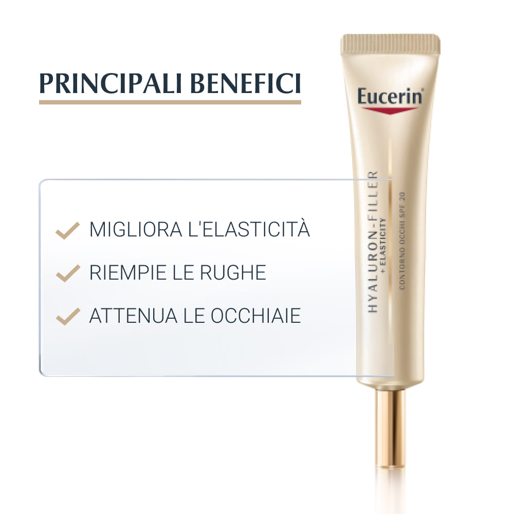 EUCERIN HYALURON-FILLER + ELASTICITY CONTORNO OCCHI SPF 15 15 ML