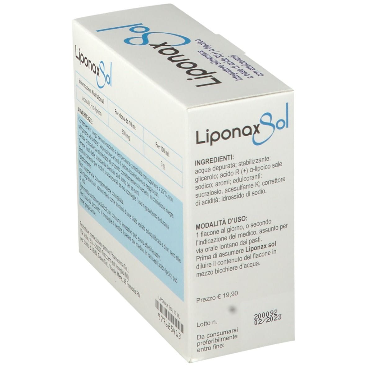 LIPONAX SOLUZIONE 20 FLACONCINI 10 ML
