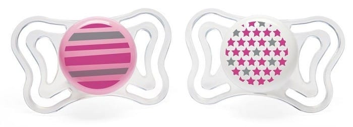 CHICCO SUCCHIETTO LIGHT GIRL SILICONE 6-16 MESI 2 PEZZI