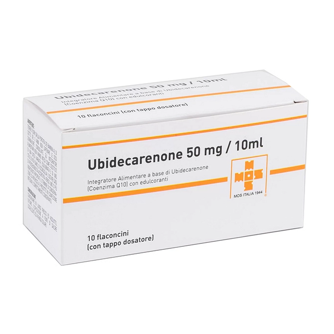 Ubidecarenone 50 Mg/10 Ml Polvere E Solvente Per Sospensione Orale 10 Flaconcini