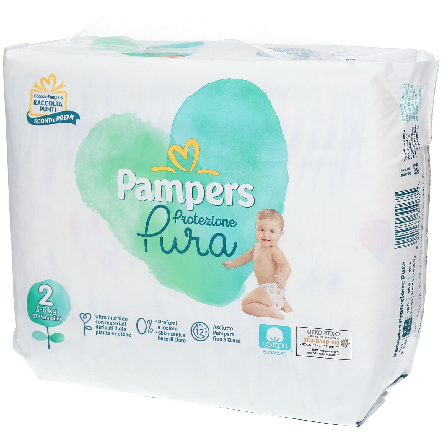 Pampers Protezione Pura Naturello Mini Cp 27 Pezzi