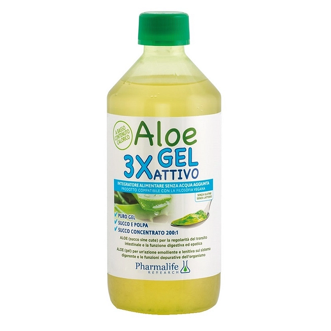 Aloe Gel 3 X Attivo 500 Ml