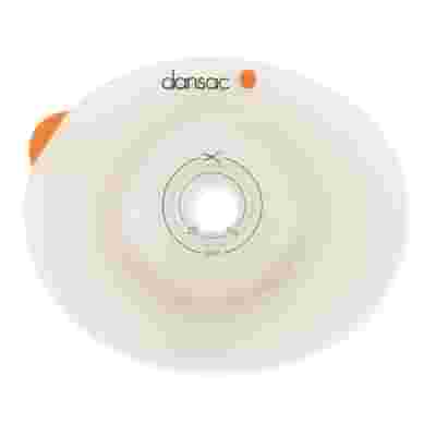 PLACCA PER COLOSTOMIA STOMI NON INTROFLESSI DANSAC NOVALIFE TRE 2 CONVESSA RITAGLIABILE 15-59 MM 5 PEZZI