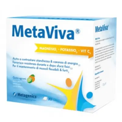 METAVIVA MAGNESIO POTASSIO VITAMINA C 20 BUSTINE METAVIVA MAGNESIO POTASSIO VITAMINA C 20 BUSTINE