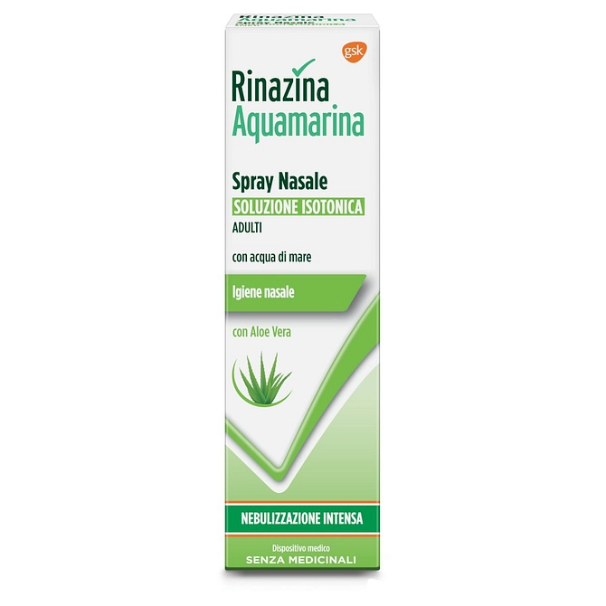 Rinazina Aquamarina Isotonica Aloe Spray Nebulizzazione Intensa 100 Ml