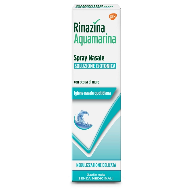 Rinazina Aquamarina Isotonica Spray Nebulizzazione Delicata 100 Ml