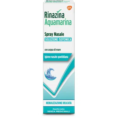 RINAZINA AQUAMARINA ISOTONICA SPRAY NEBULIZZAZIONE DELICATA 100 ML RINAZINA AQUAMARINA ISOTONICA SPRAY NEBULIZZAZIONE DELICATA 100 ML